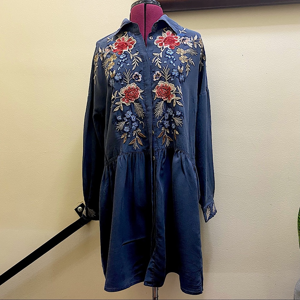 Johnny Was Palmyra Smock Shirt Tunic. Small.